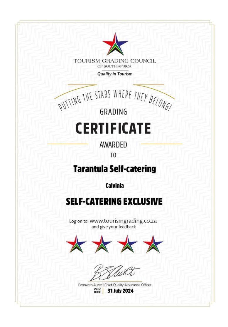 Tarantula Guest House Calvinia المظهر الخارجي الصورة
